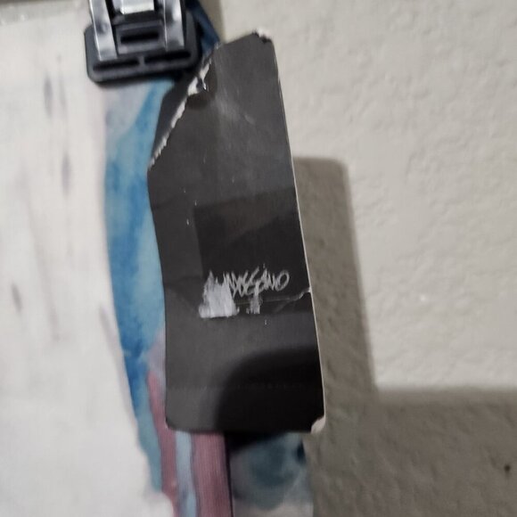 Mossimo Skirt Womens XS Pink Blue White Abstract Midi Stretch Bodycon NWT Modern - Picture 2 of 16